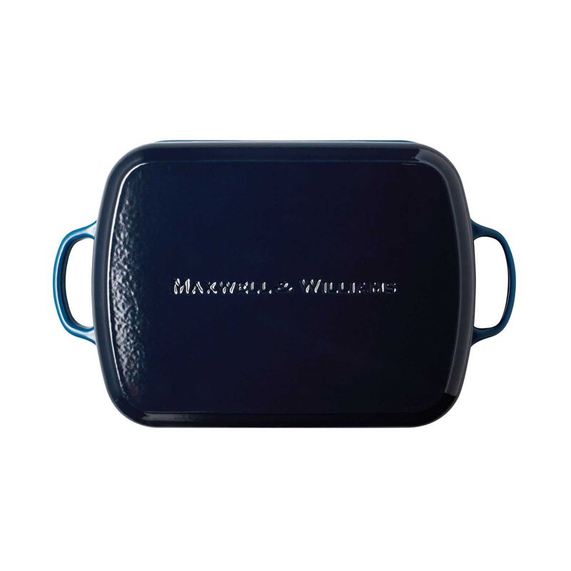Maxwell & Williams Cast Iron Roaster Midnight Blue 34x26cm/5L Gift Boxed image number 1